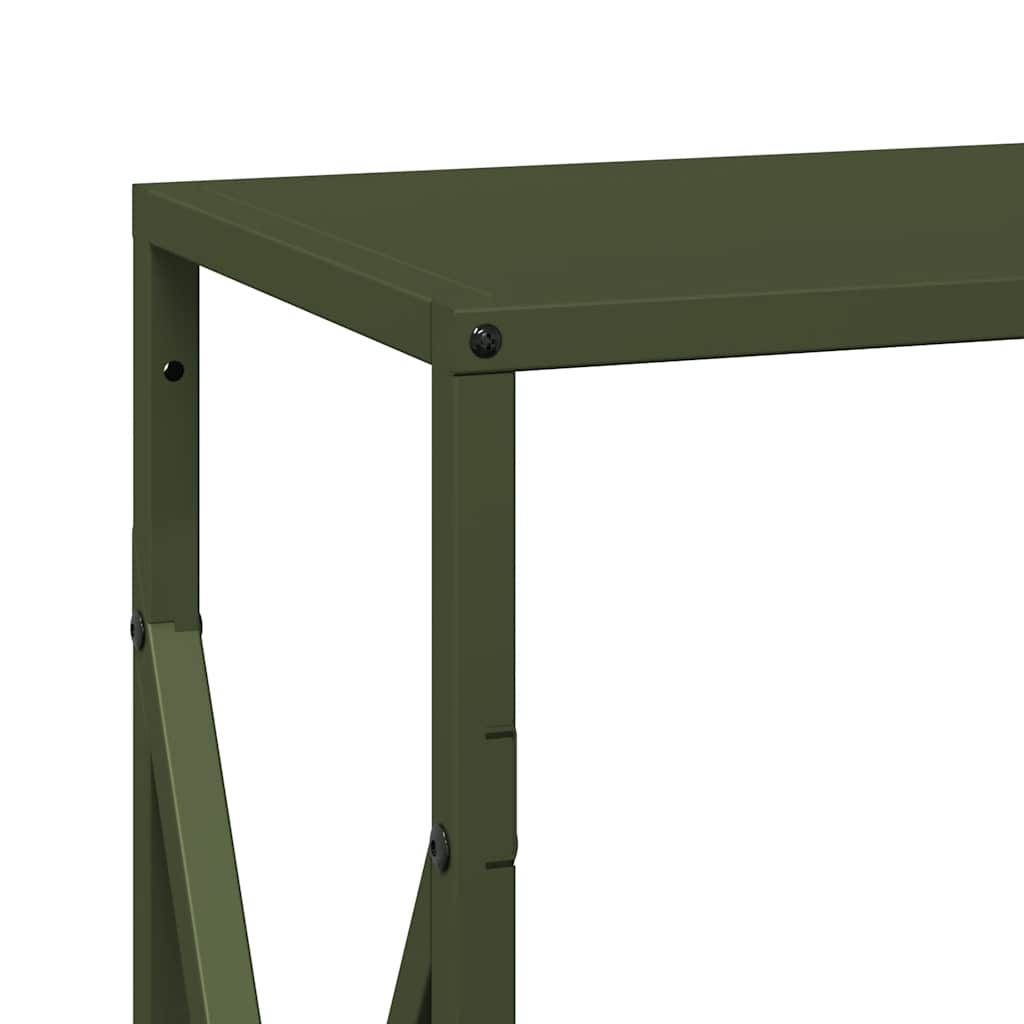 Firewood Rack Olive Green 34x25x70 cm Cold-rolled steel