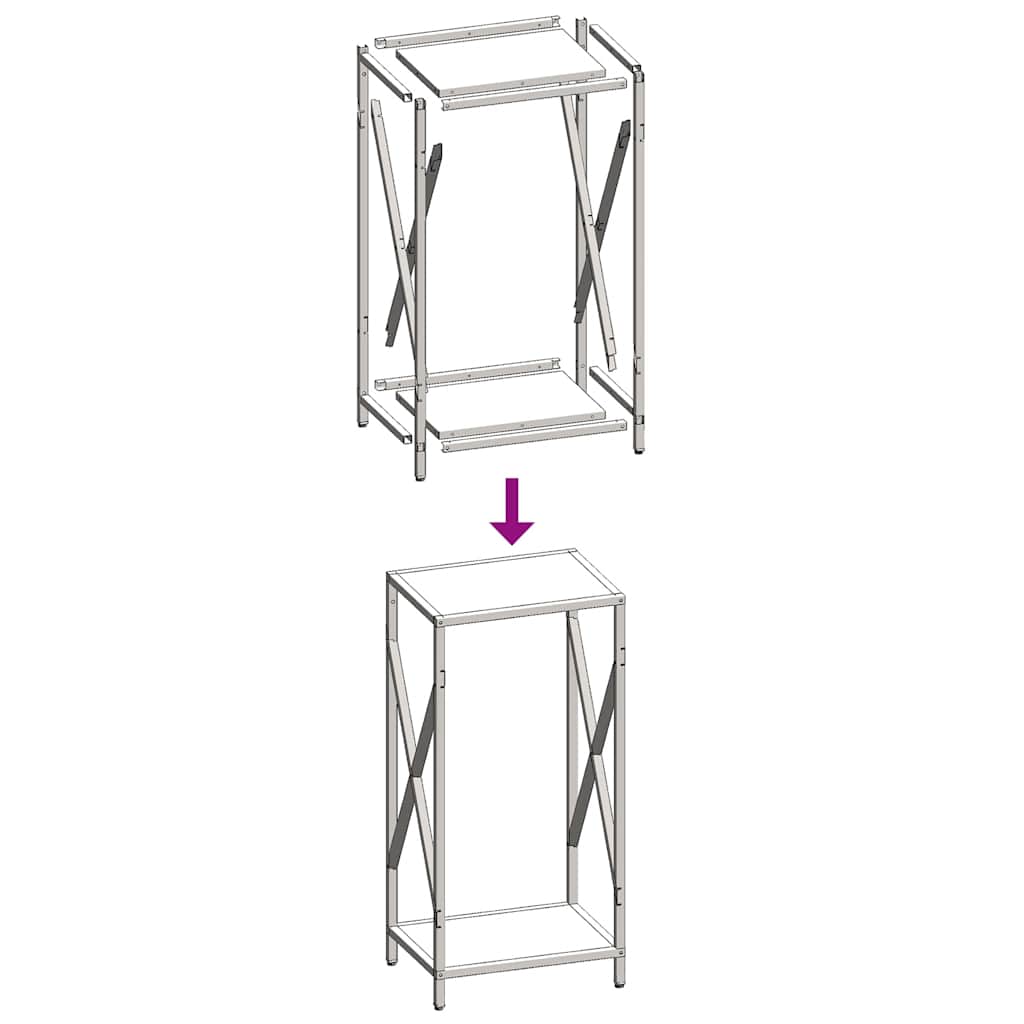 Firewood Rack Olive Green 34x25x70 cm Cold-rolled steel