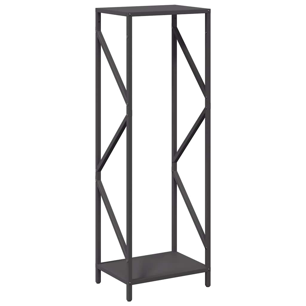 vidaXL Firewood Rack Black 34x25x100 cm Cold-rolled steel