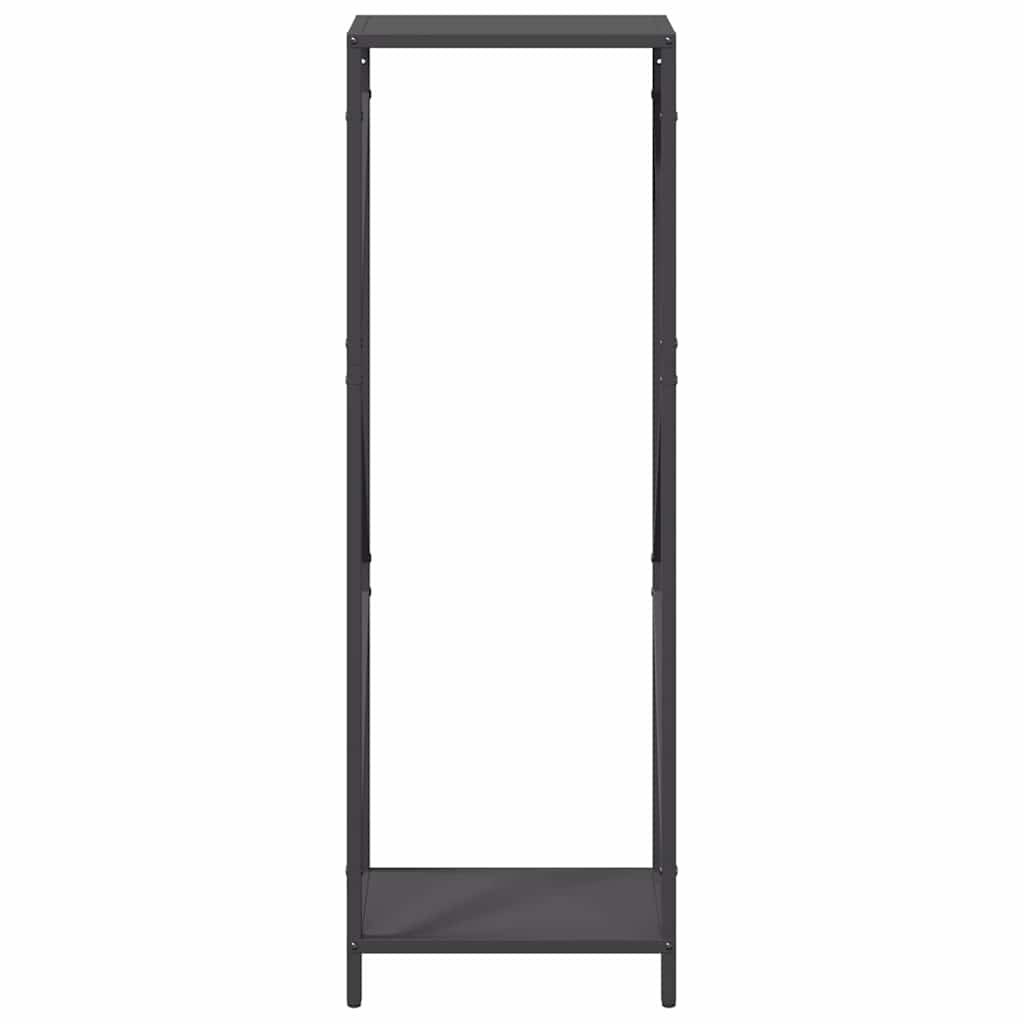vidaXL Firewood Rack Black 34x25x100 cm Cold-rolled steel