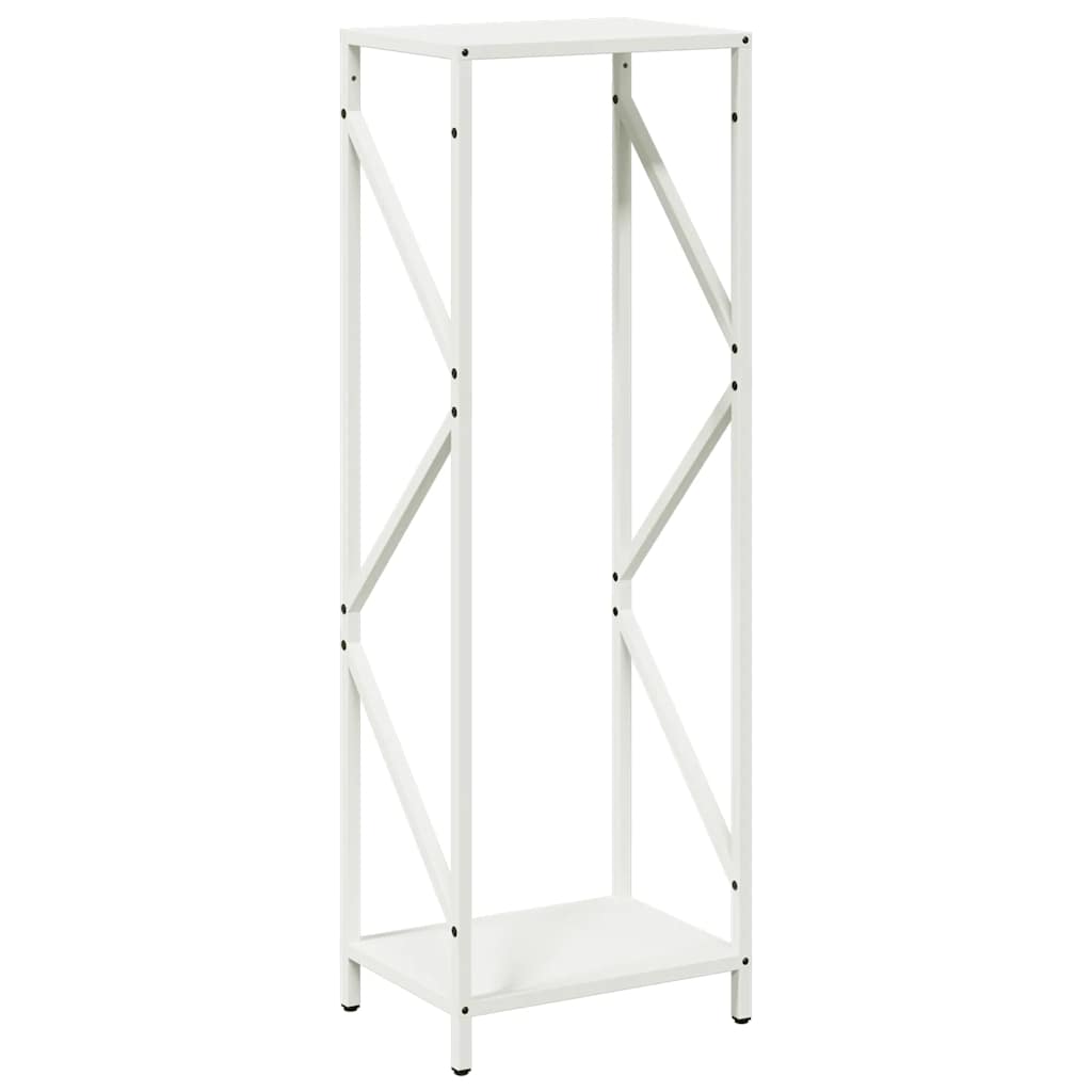 vidaXL Firewood Rack White 34x25x100 cm Cold-rolled steel