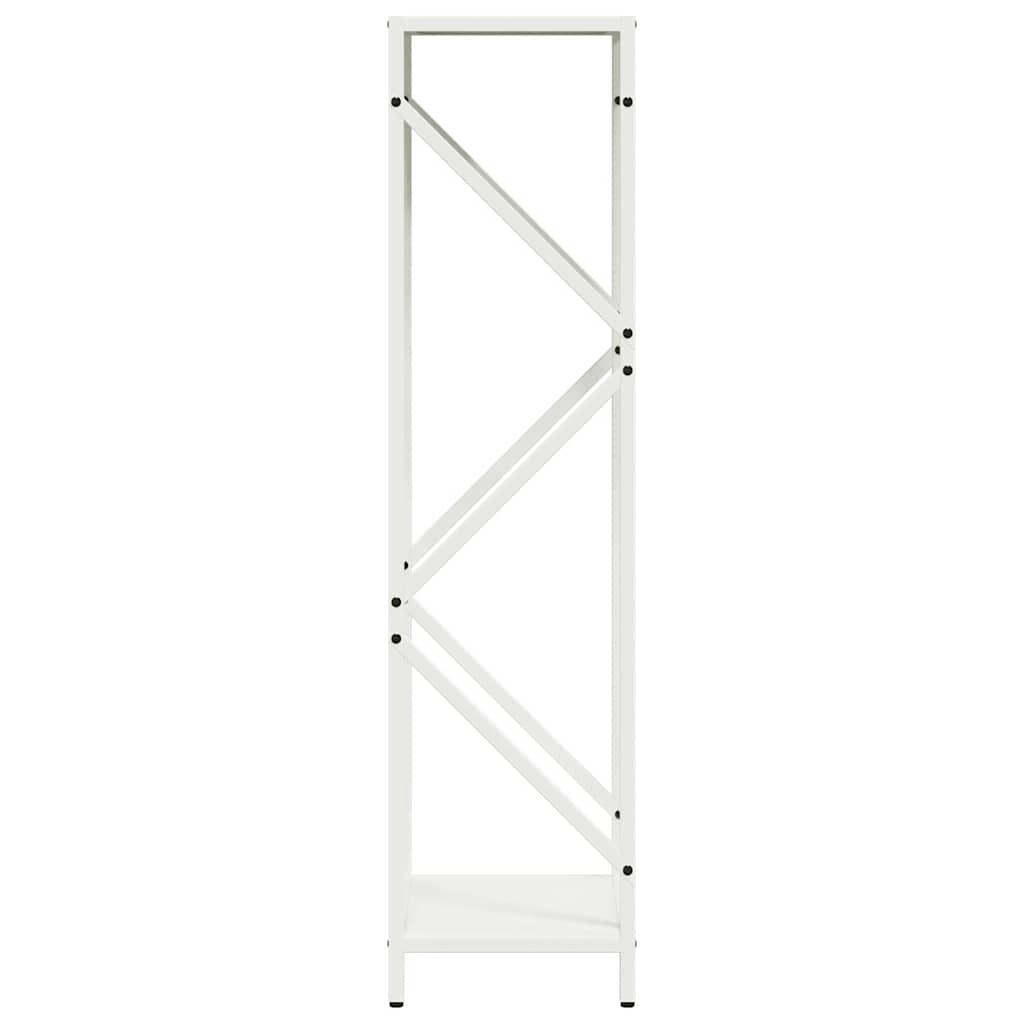 vidaXL Firewood Rack White 34x25x100 cm Cold-rolled steel
