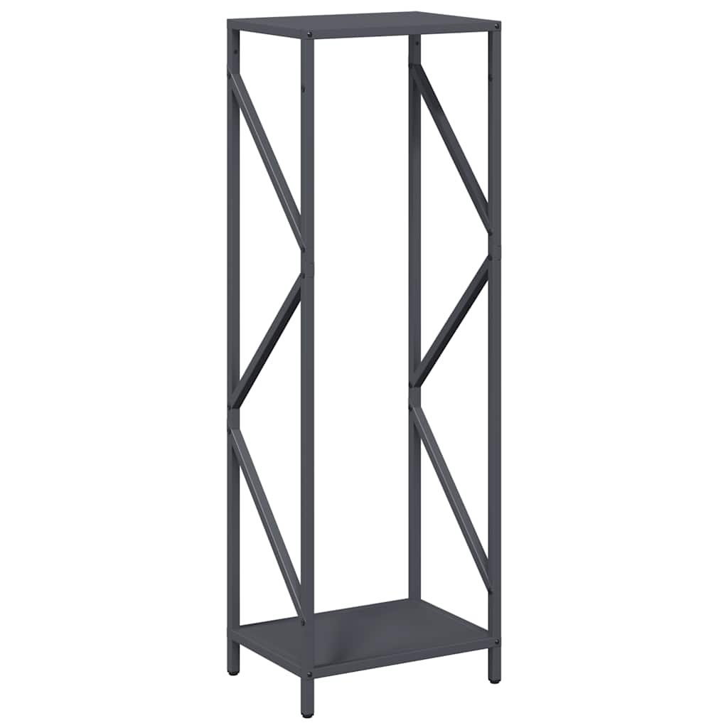 vidaXL Firewood Rack Anthracite 34x25x100 cm Cold-rolled steel