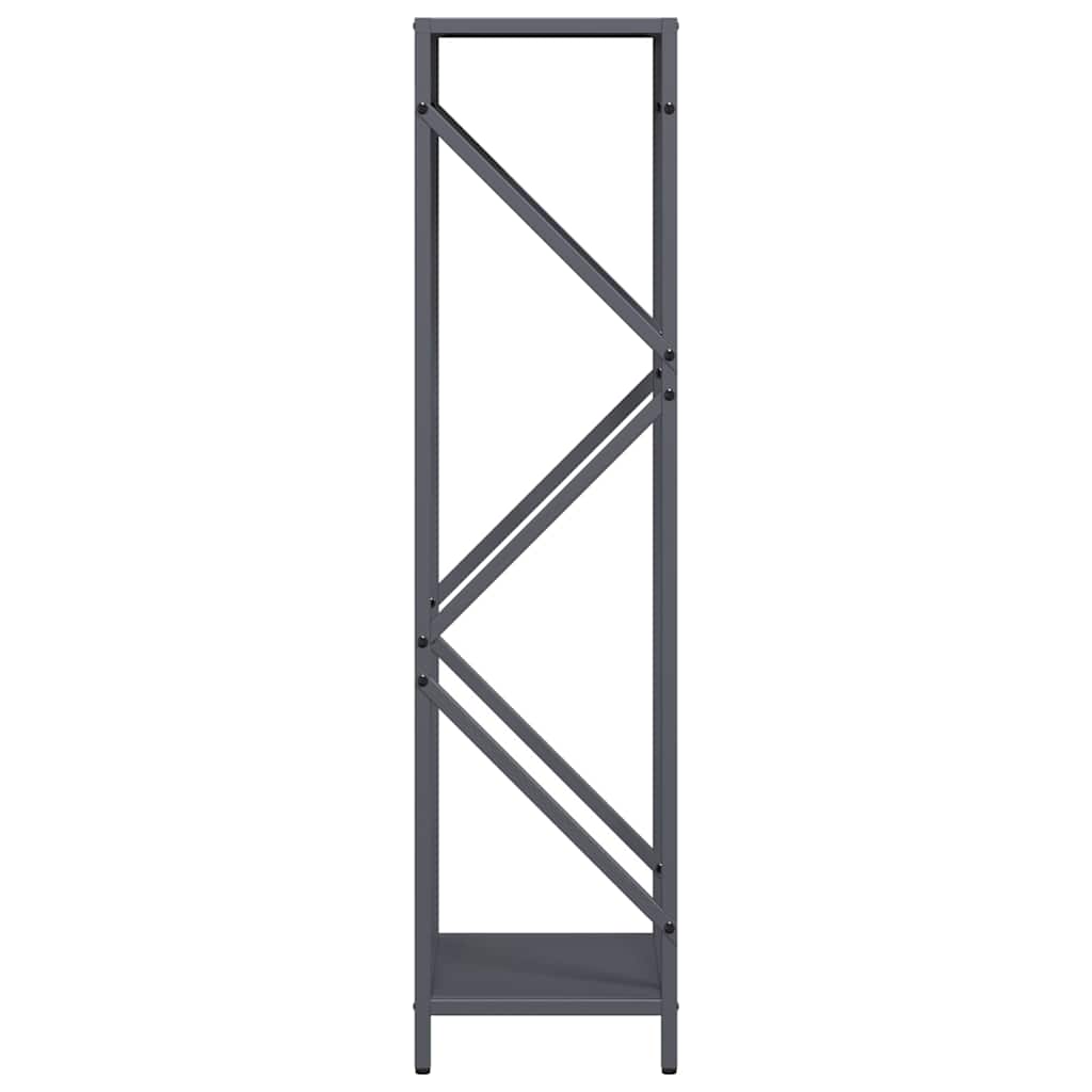 vidaXL Firewood Rack Anthracite 34x25x100 cm Cold-rolled steel