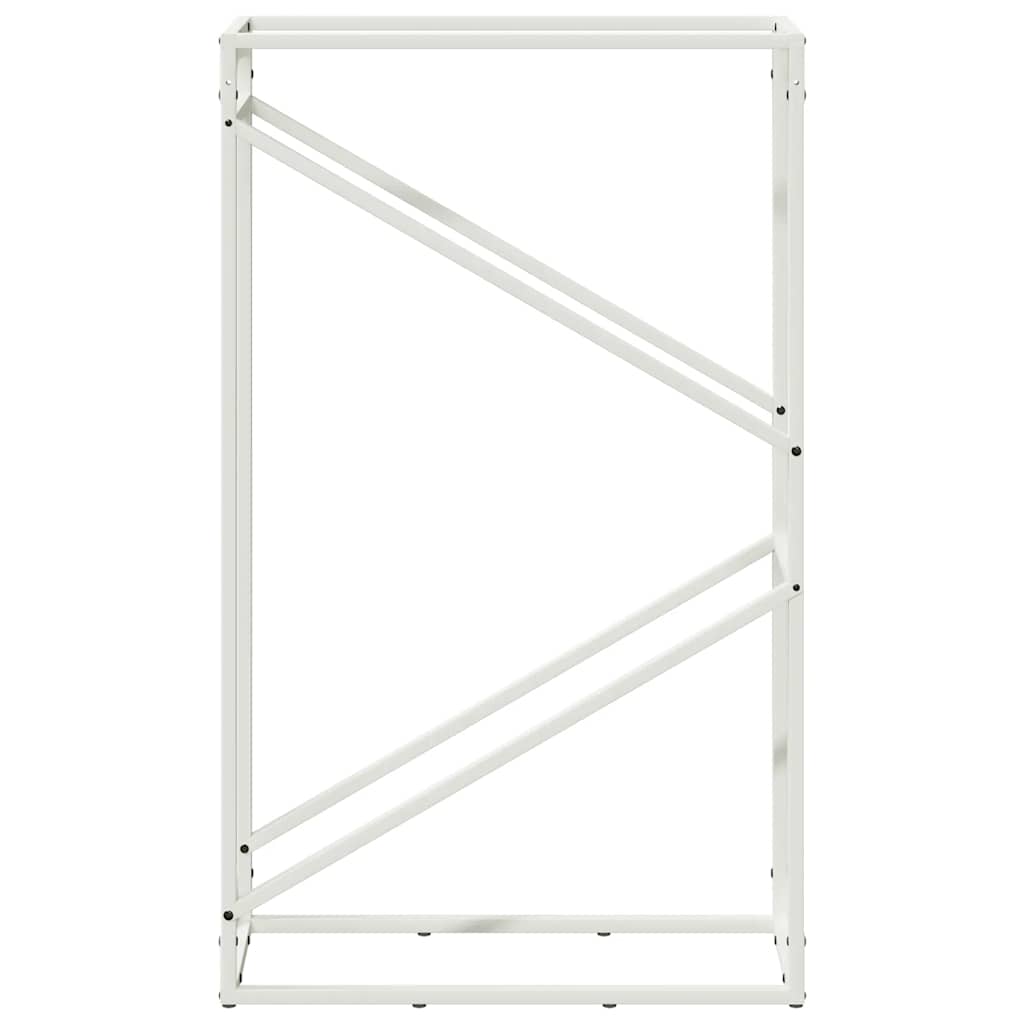 vidaXL Firewood Rack White 60x25x100 cm Cold-rolled steel