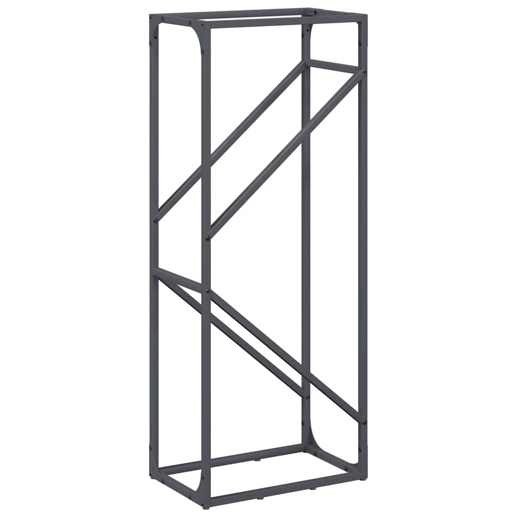 vidaXL Firewood Rack Anthracite 40x25x100 cm Cold-rolled steel