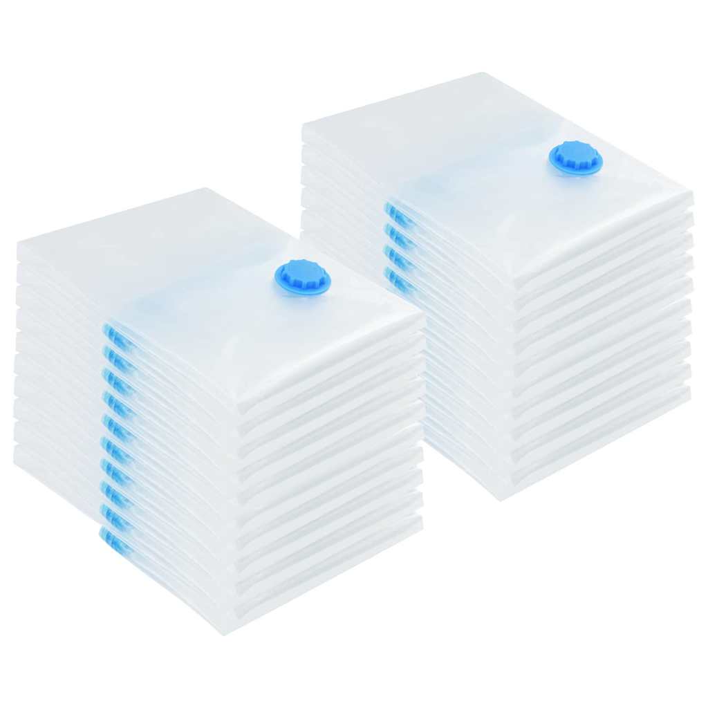 Storage Bags 20 pcs Transparent and Blue 70 x 50 cm