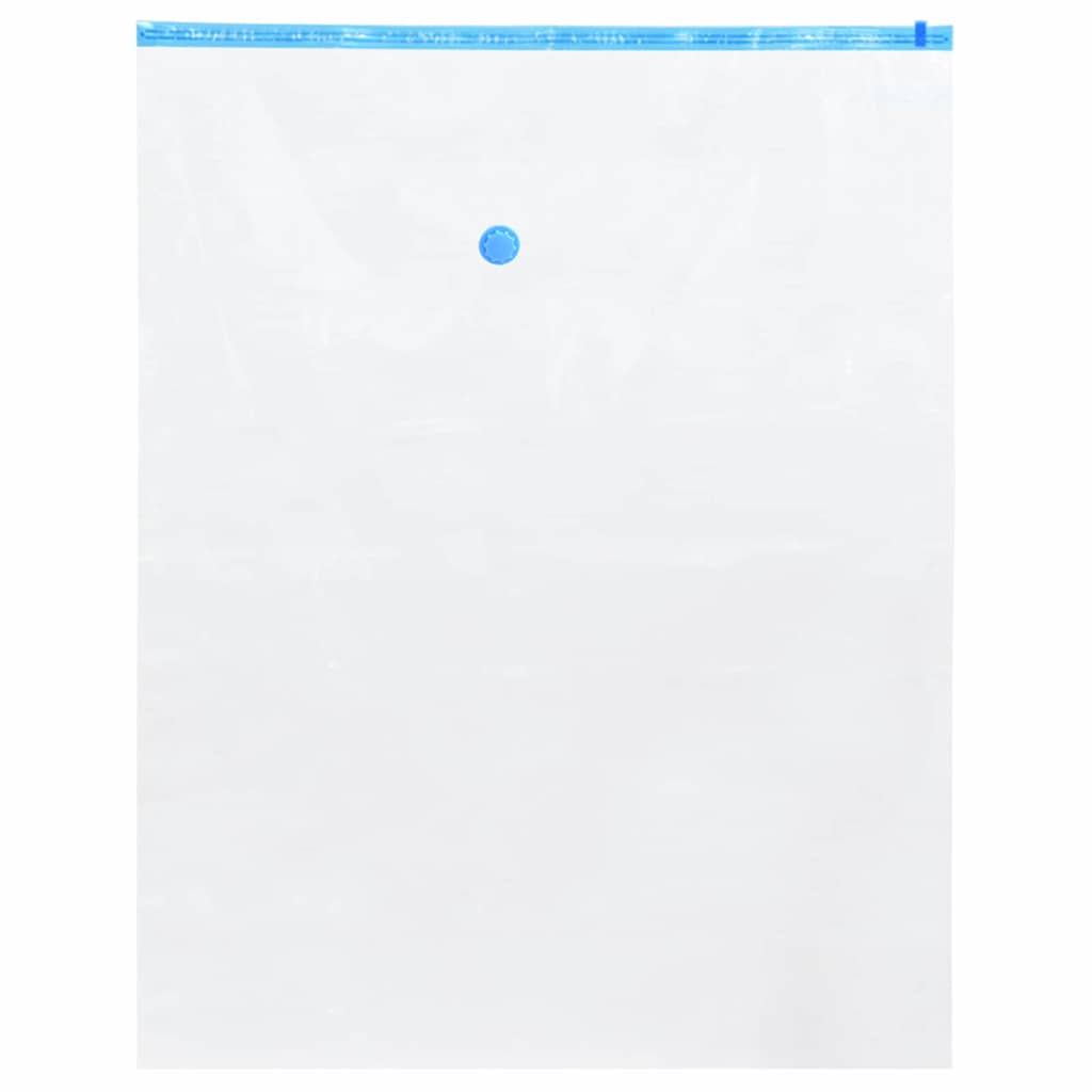 Storage Bags 10 pcs Transparent and Blue 130 x 100 cm