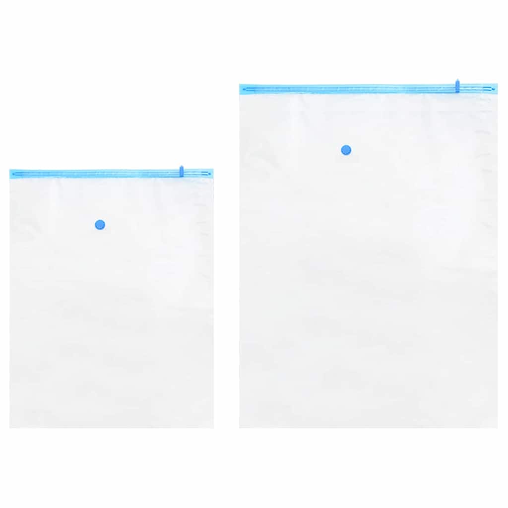 Storage Bags 5 pcs Transparent and Blue 130 x 100 cm