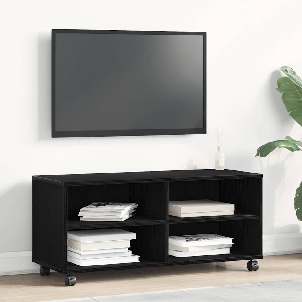 TV Cabinet Black 90 x 35 x 40.5 cm Engineered wood