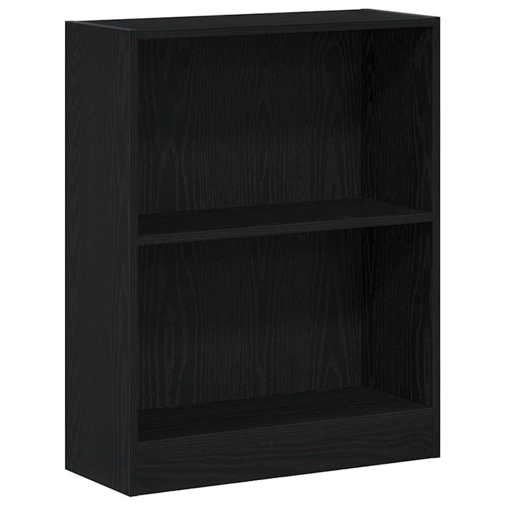 Book Cabinet 60 x 24 x 76 cm Engineered Wood Black Oak