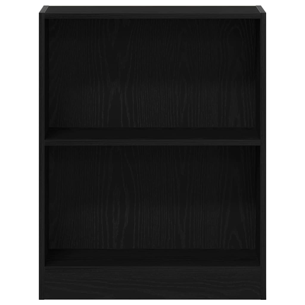 Book Cabinet 60 x 24 x 76 cm Engineered Wood Black Oak