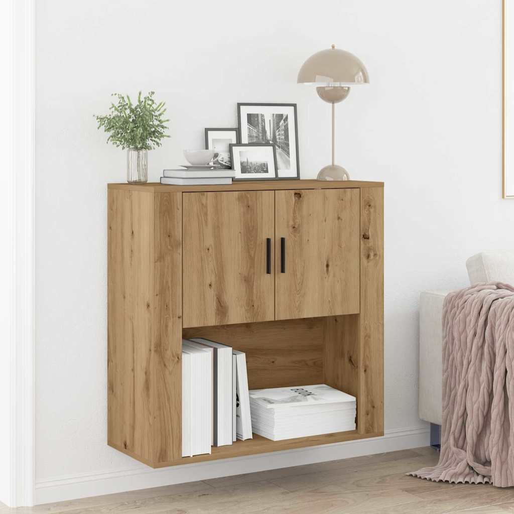 Wall Cabinet Artisan Oak 80 x 33 x 80 cm Engineered Wood