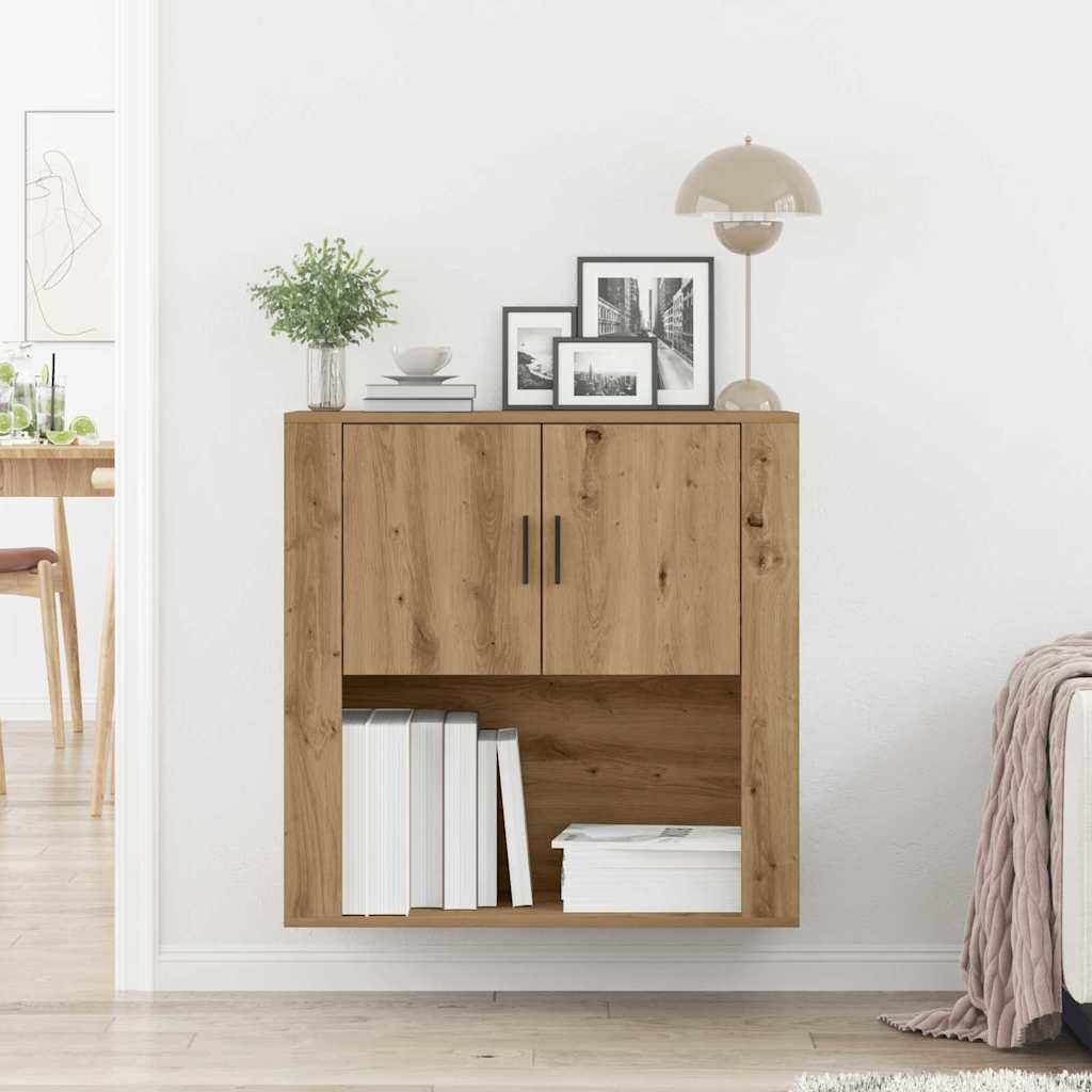 Wall Cabinet Artisan Oak 80 x 33 x 80 cm Engineered Wood