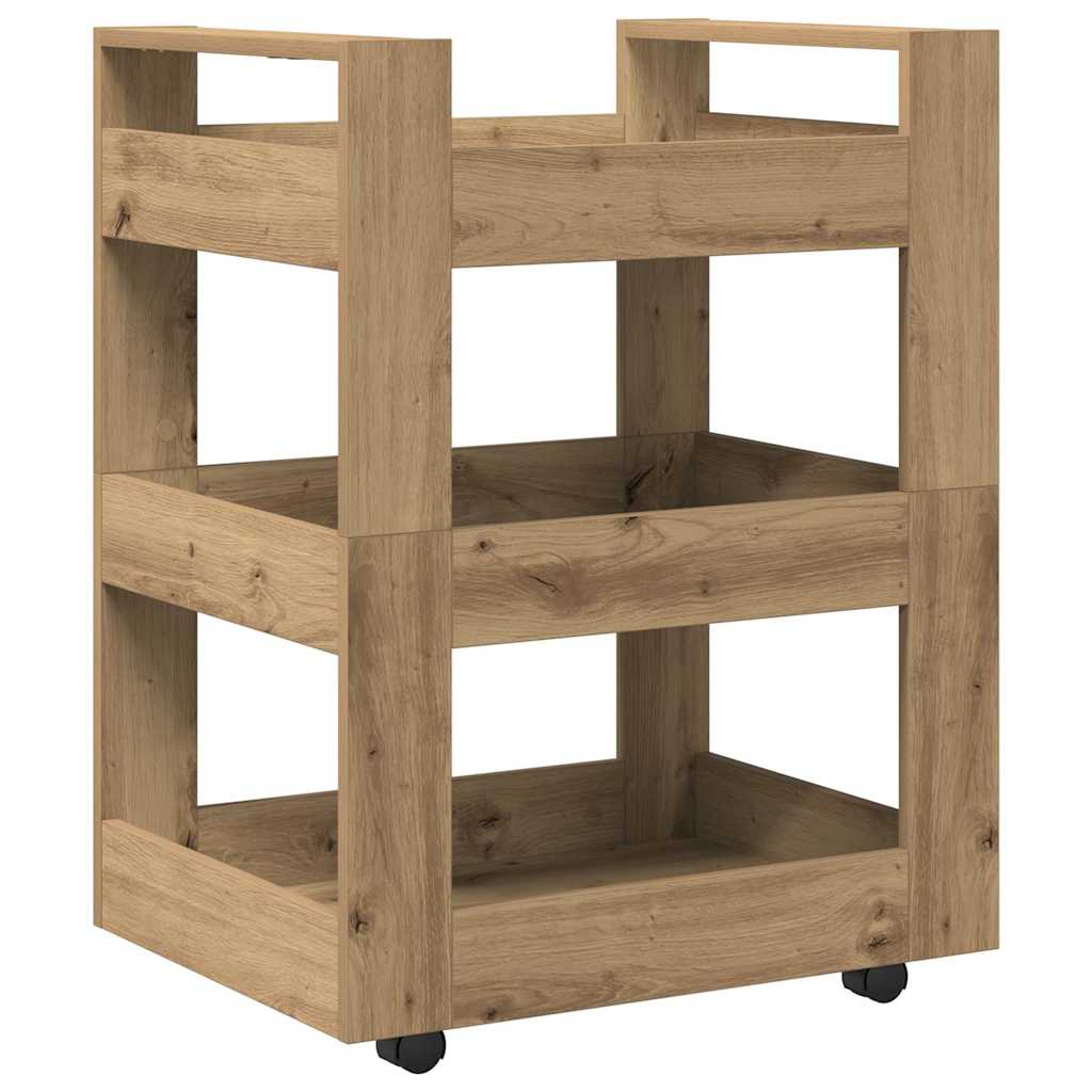 Kitchen Trolley Artisan Oak 60 x 45 x 80 cm Engineered Wood