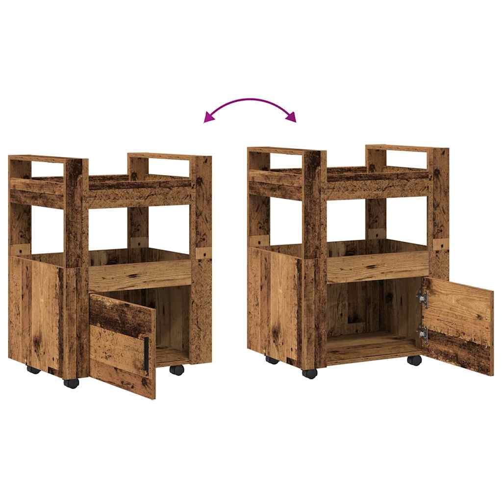 Kitchen Trolley Old wood 60 x 45 x 80 cm Engineered wood