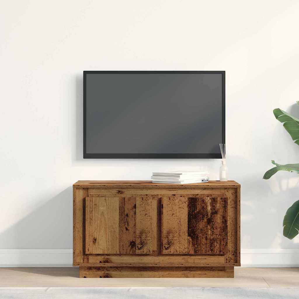 TV Cabinet Old wood 80 x 35 x 45 cm Engineered wood