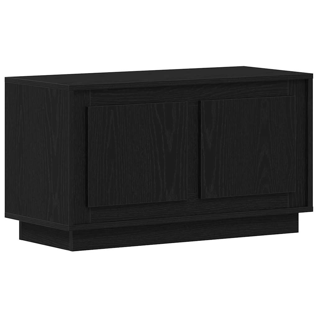 TV Cabinet Black oak 80 x 35 x 45 cm Engineered wood