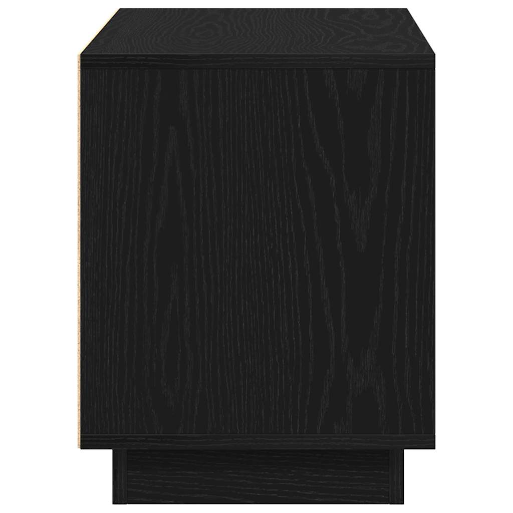TV Cabinet Black oak 80 x 35 x 45 cm Engineered wood