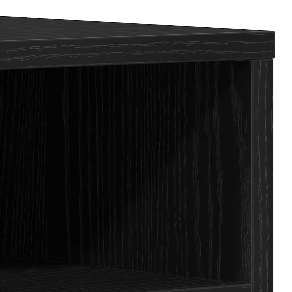 TV Cabinet 150 x 30 x 44.5 cm Black oak Engineered wood