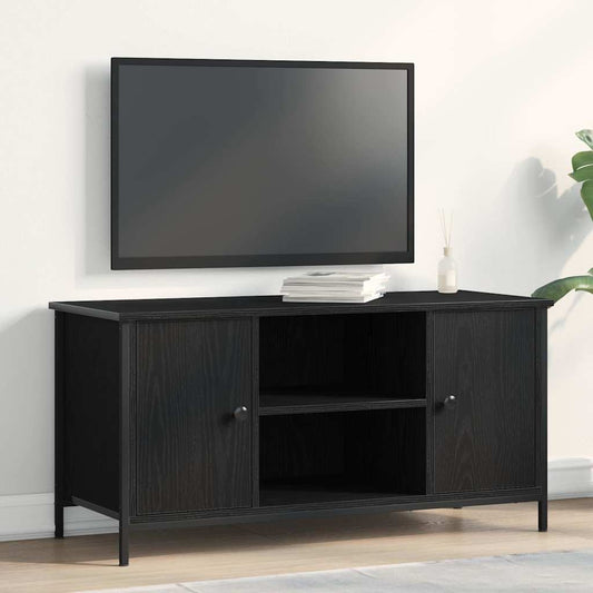 TV Cabinet 100 x 40 x 50 cm Black oak Engineered wood