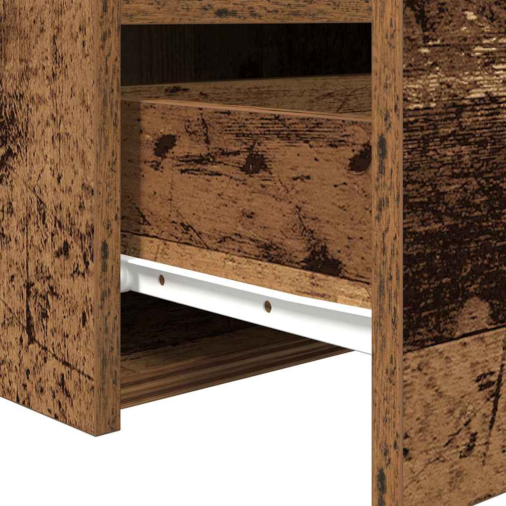 Bedside Cabinet Old Wood 50 x 40 x 45 cm Engineered Wood