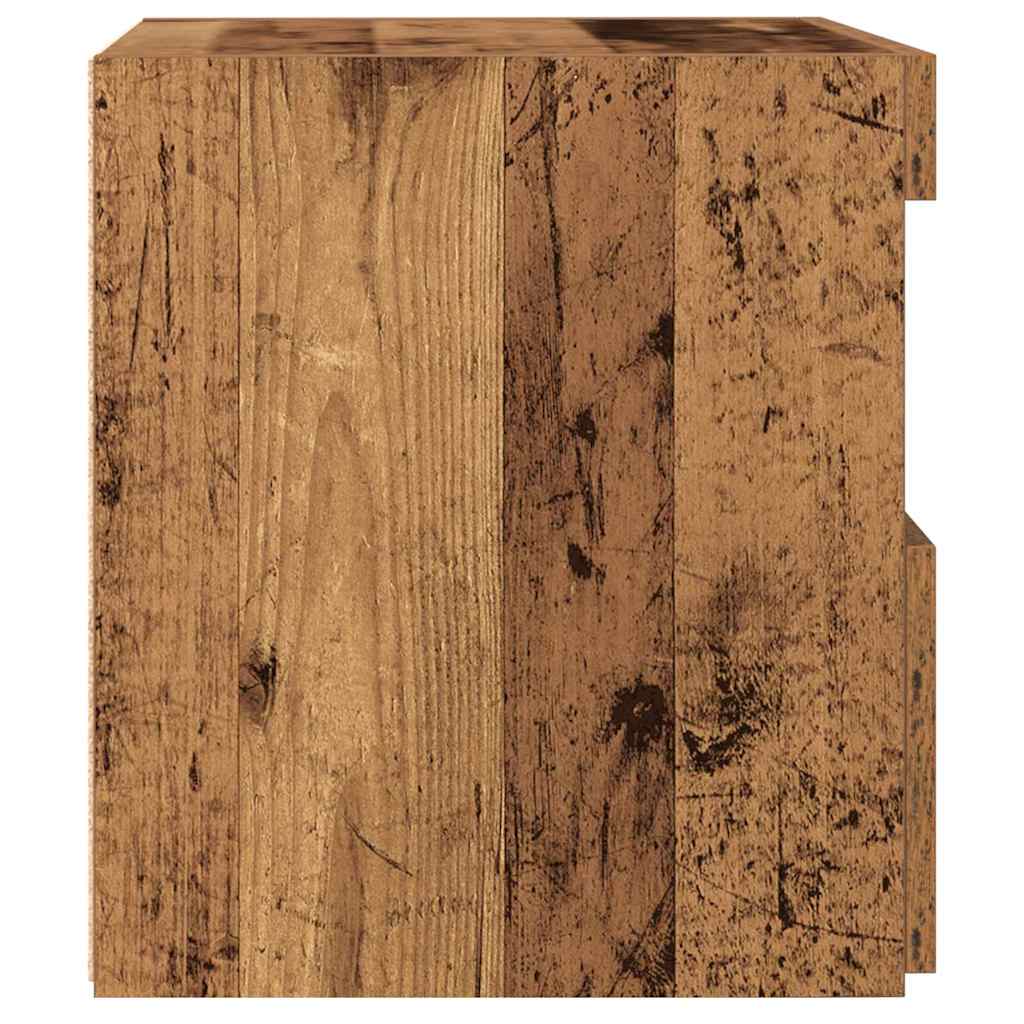 Bedside Cabinet 2 pcs Old Wood 50 x 40 x 45 cm Engineered Wood