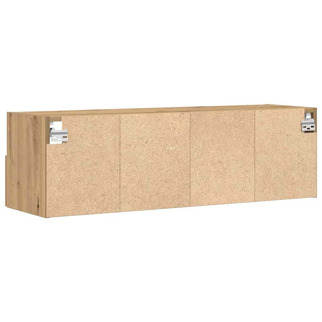 TV Wall Cabinet Artisan oak 100 x 30 x 30 cm Engineered Wood