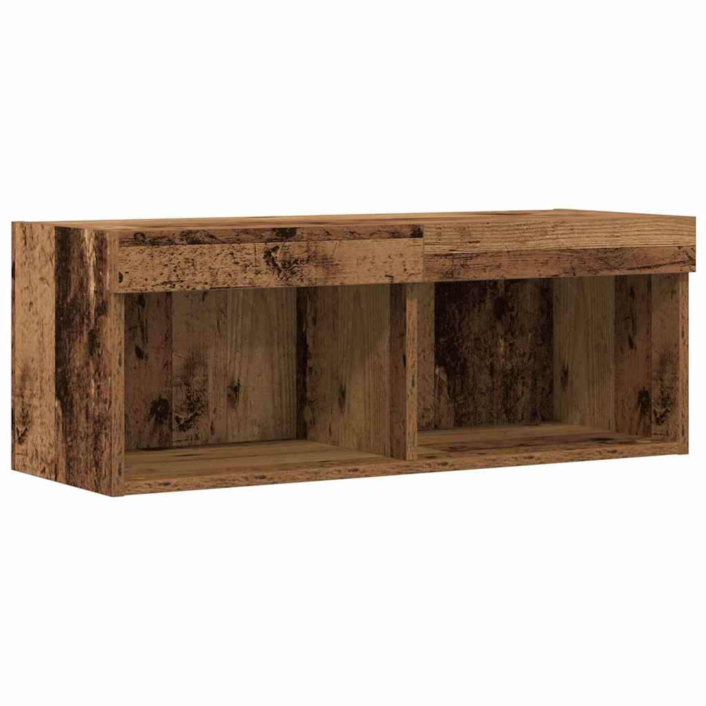 TV Cabinet Set 2 pcs Old wood 80 x 30 x 30 cm Engineered Wood