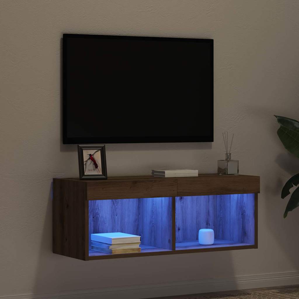 TV Cabinet Set Artisan oak 80 x 30 x 30 cm Engineered Wood