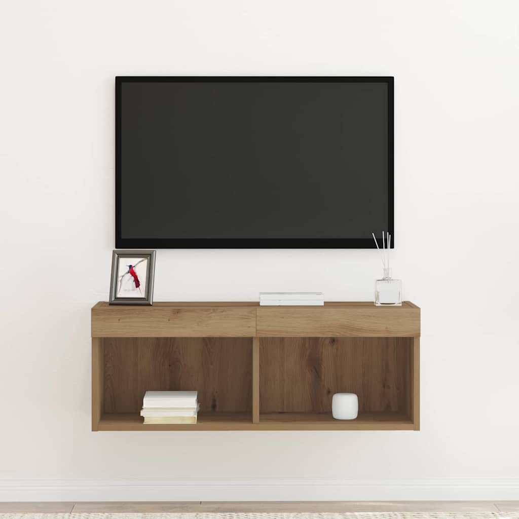 TV Cabinet Set 80 x 30 x 30 cm Artisan oak Engineered Wood