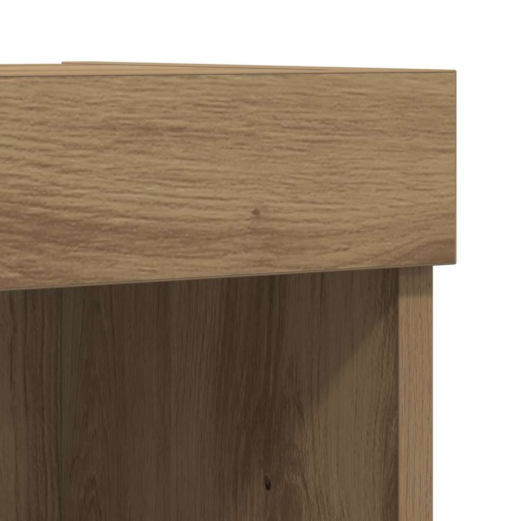 TV Cabinet Set with LED 2 pcs Artisan Oak 80 x 30 x 30 cm