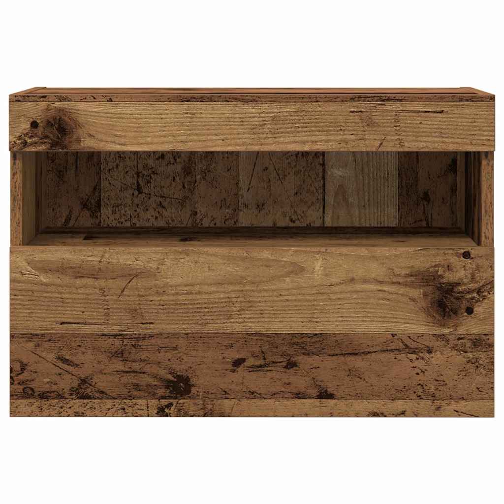 TV Wall Cabinet 2 pcs Old wood 60 x 30 x 40 cm Engineered Wood
