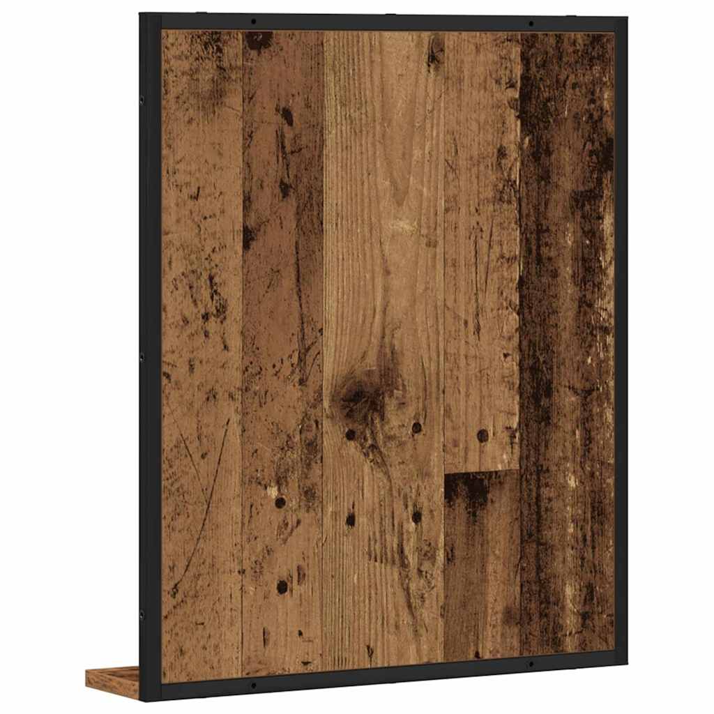 Mirror Old wood 50 x 12 x 60 cm Glass and Engineered Wood