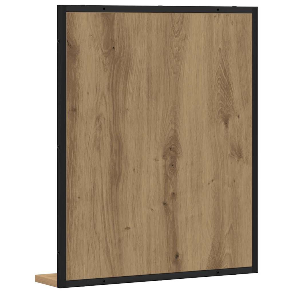 Mirror Artisan oak 50 x 12 x 60 cm Glass and Engineered Wood