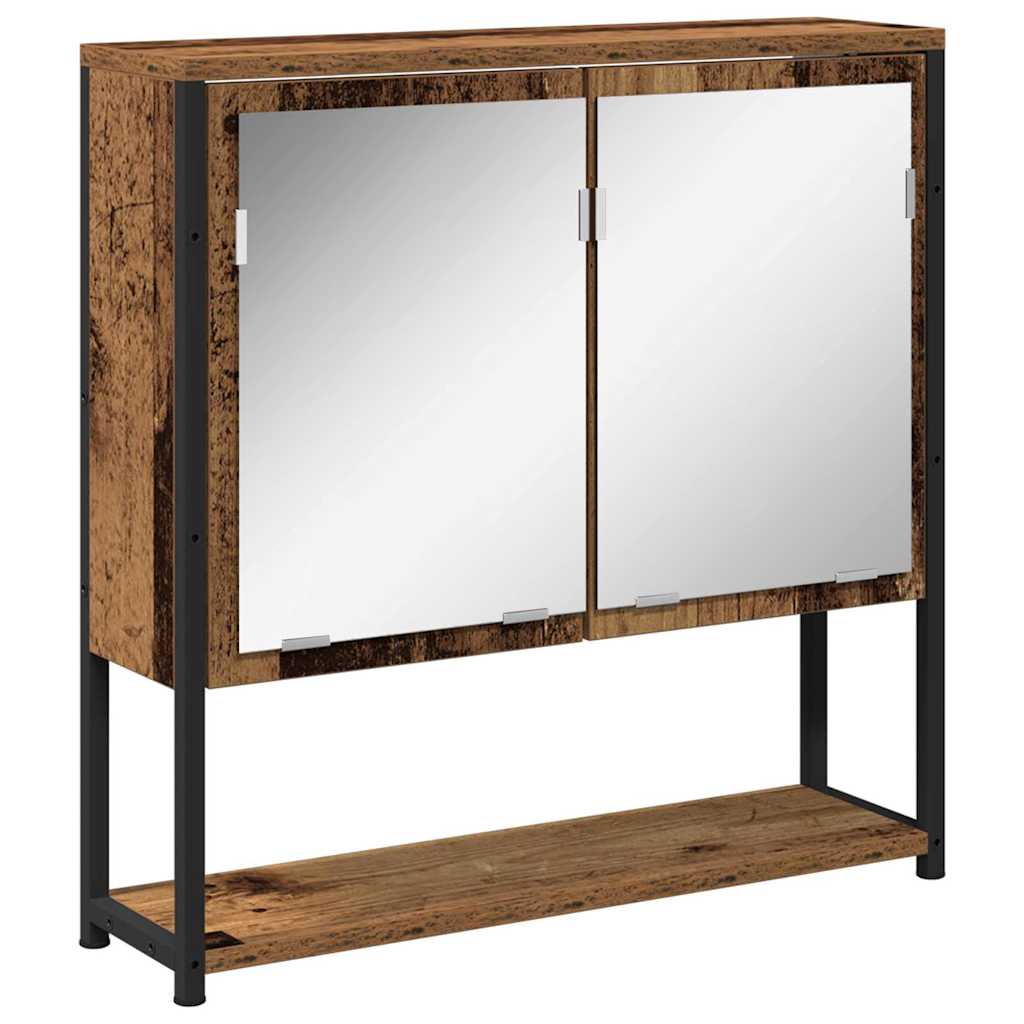 Mirror Cabinet Old Wood 60 x 16 x 60 cm Engineered Wood