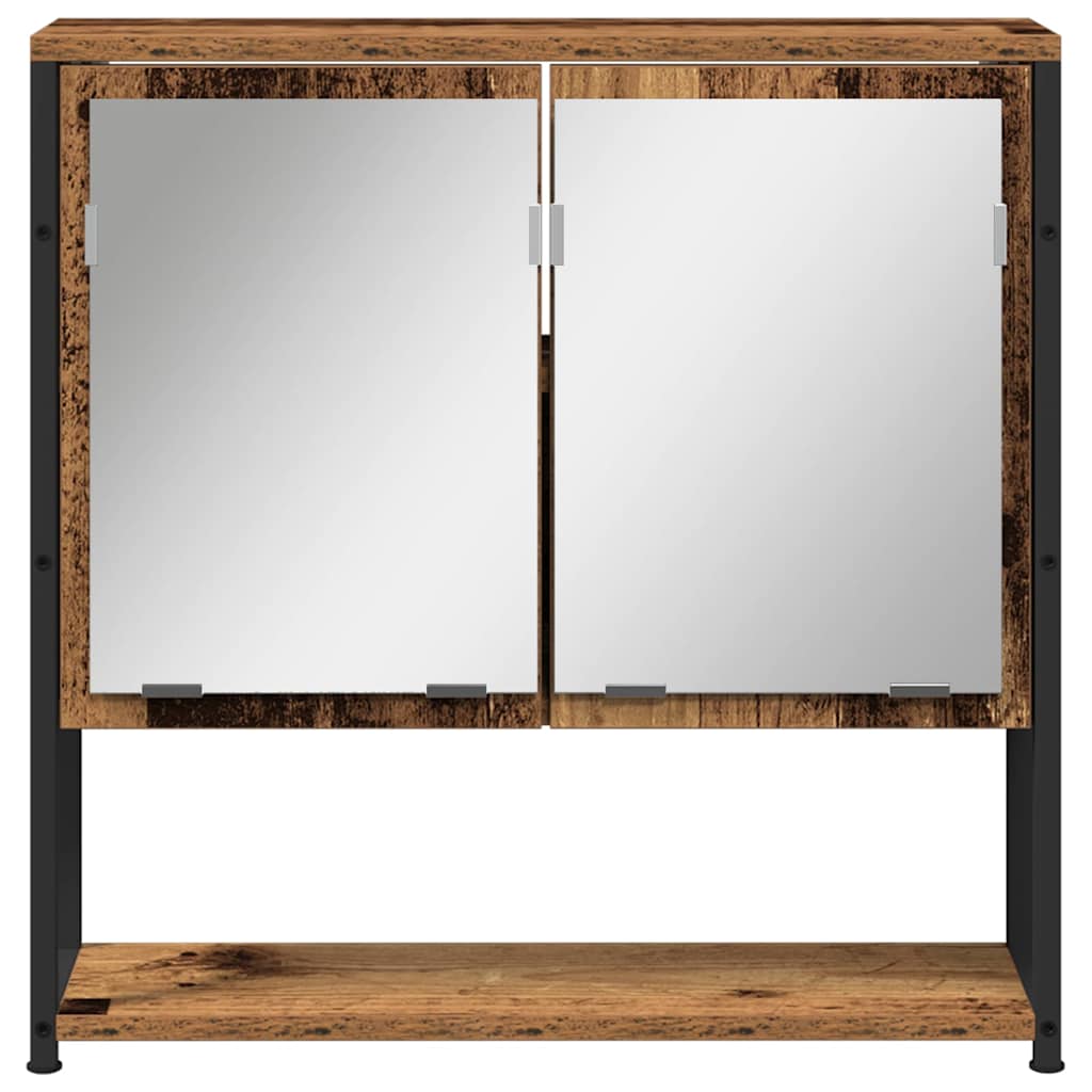 Mirror Cabinet Old Wood 60 x 16 x 60 cm Engineered Wood