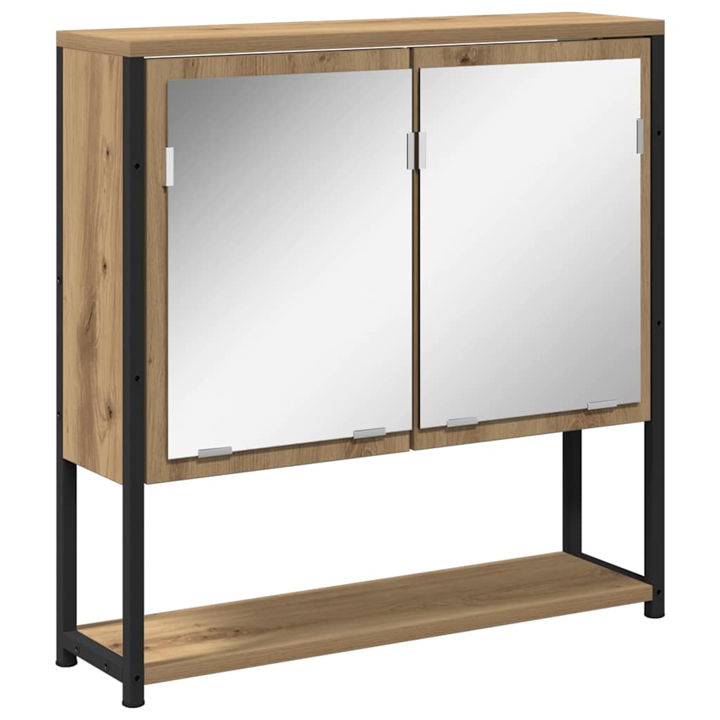 Mirror Cabinet Artisan Oak 60 x 16 x 60 cm Engineered Wood