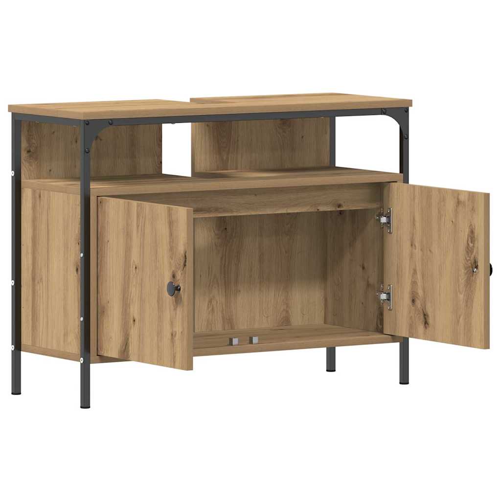 Mirror Cabinet Artisan Oak 60 x 16 x 60 cm Engineered Wood