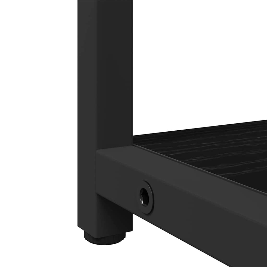Mirror Cabinet Black Oak 60 x 16 x 60 cm Engineered Wood