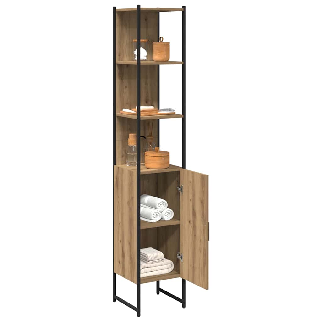 Bathroom Cabinet Artisan oak 33 x 33 x 185.5 cm Engineered Wood