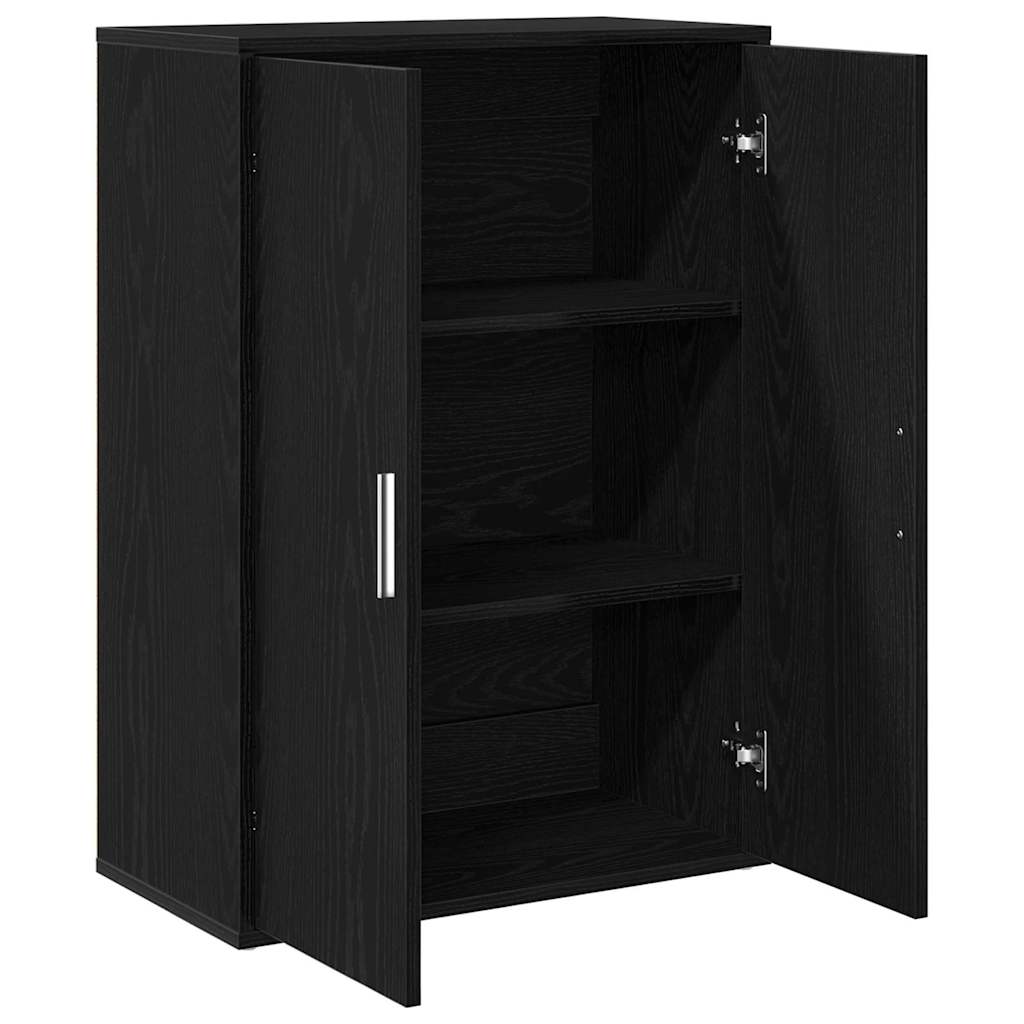 Sideboard Black Oak 60 x 31 x 84 cm Engineered Wood