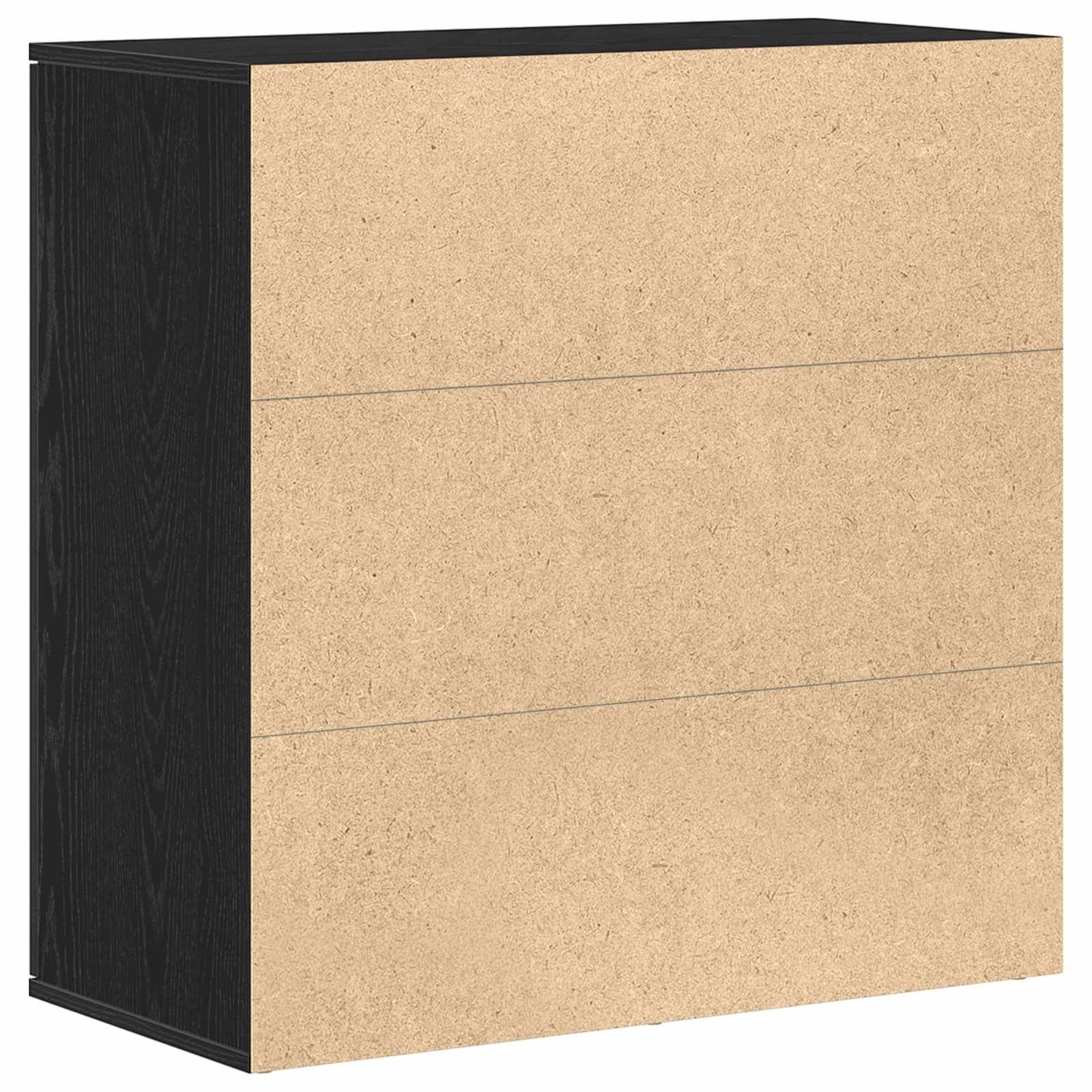 Sideboard Black Oak 79 x 38 x 80 cm Engineered Wood