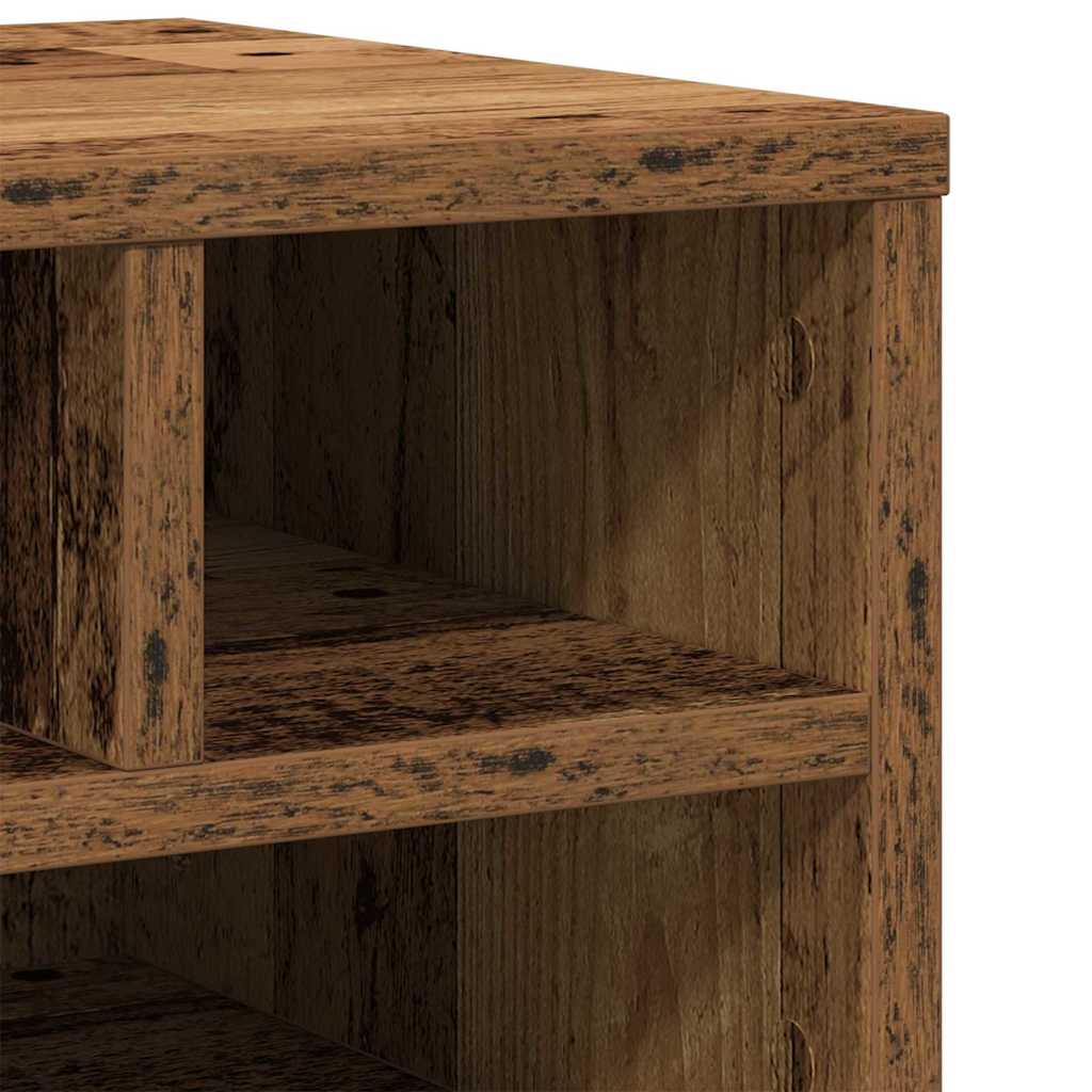 Printer Stand Old Wood 40 x 32 x 22.5 cm Engineered Wood