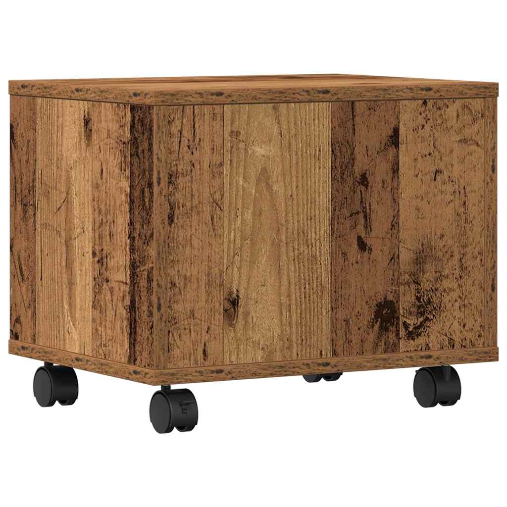 Printer Stand Old Wood 41 x 32 x 33.5 cm Engineered wood