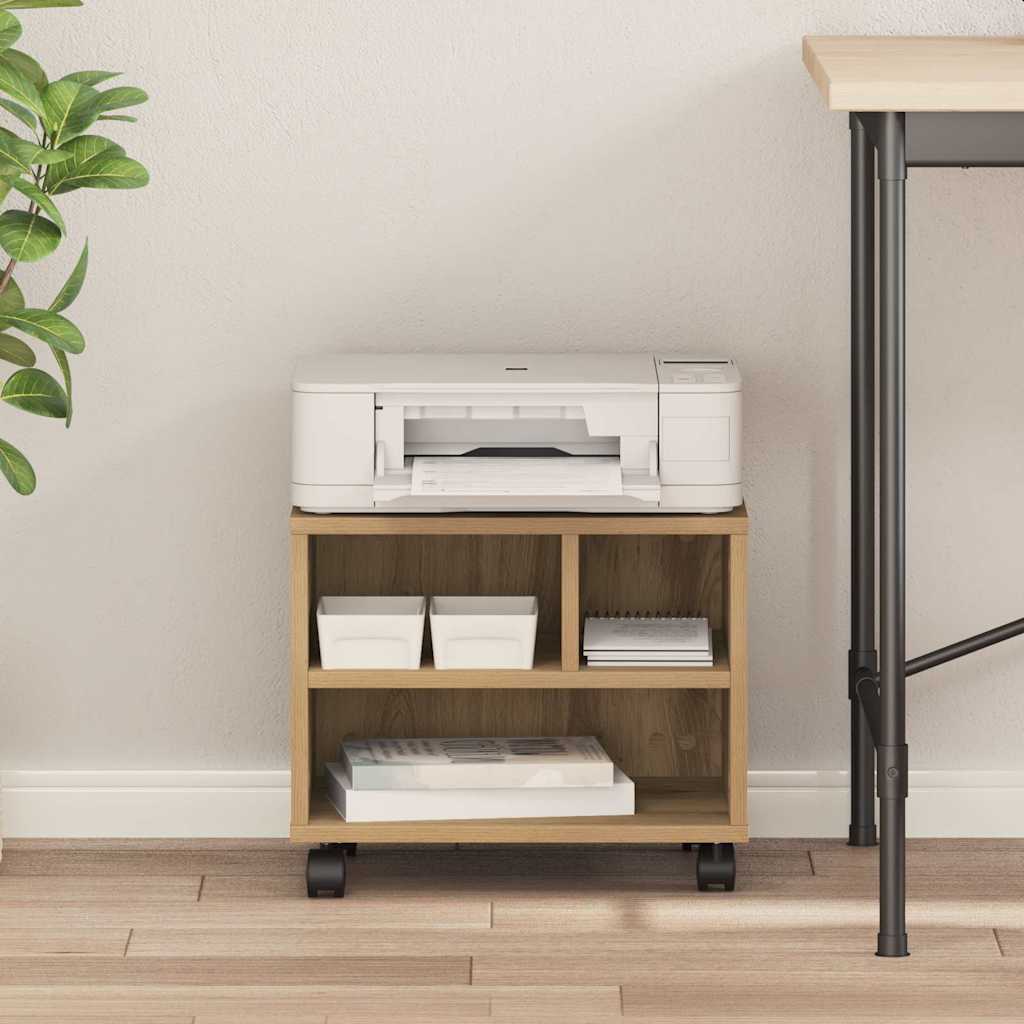 Printer Stand Artisan Oak 41 x 32 x 34.5 cm Engineered Wood