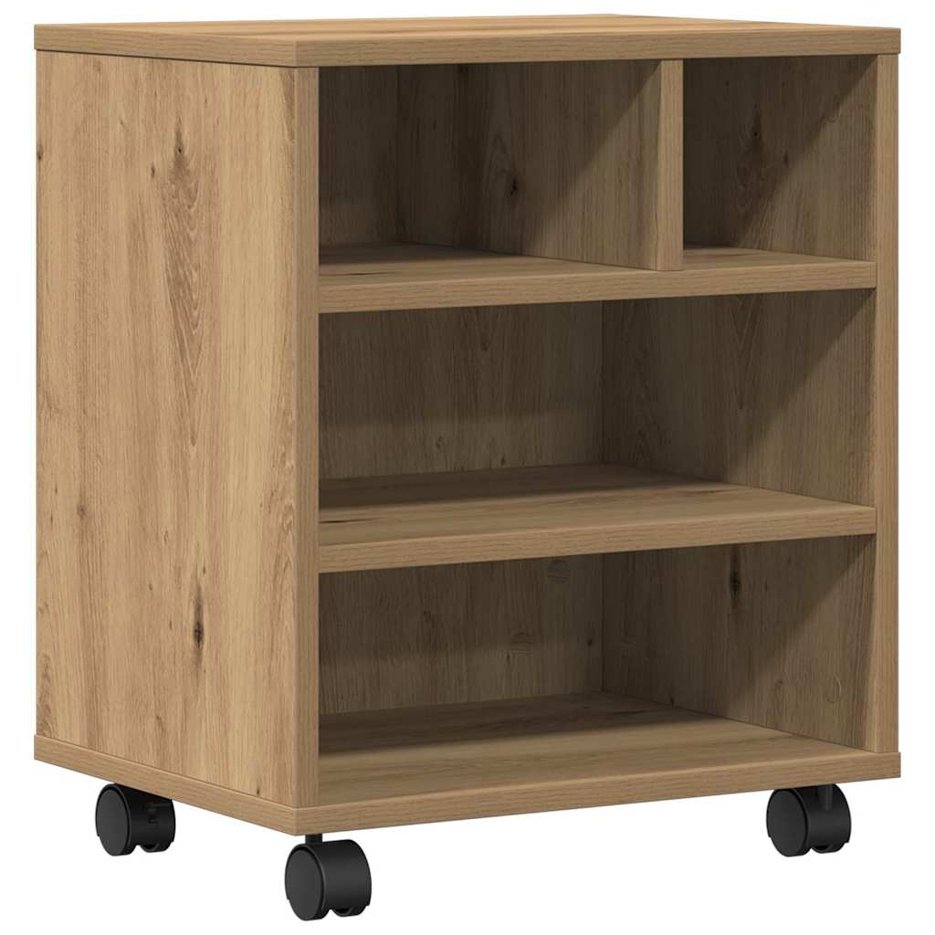 Printer Stand Artisan oak 41 x 32 x 48 cm Engineered wood