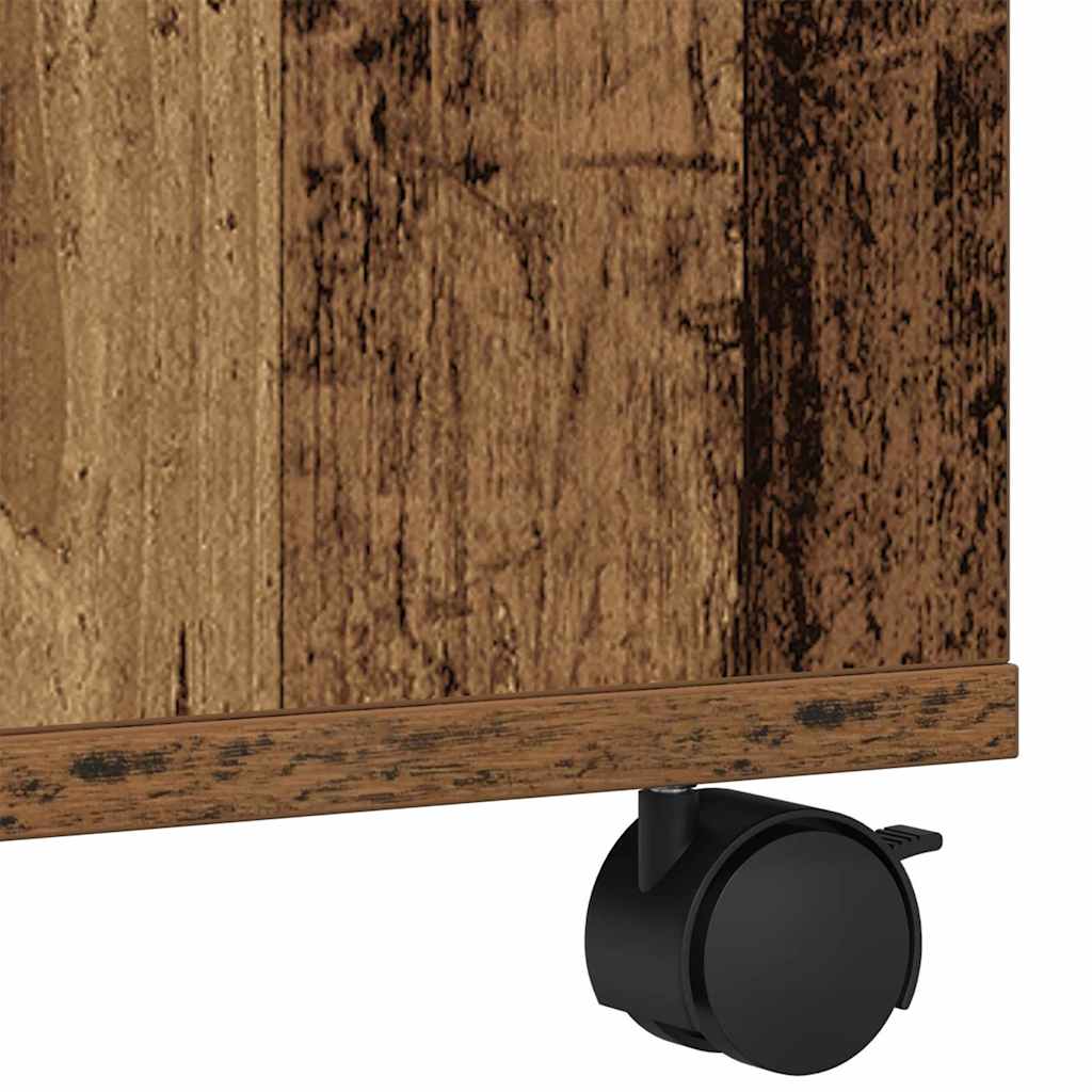 Printer Stand Old Wood 60 x 48 x 74 cm Engineered Wood
