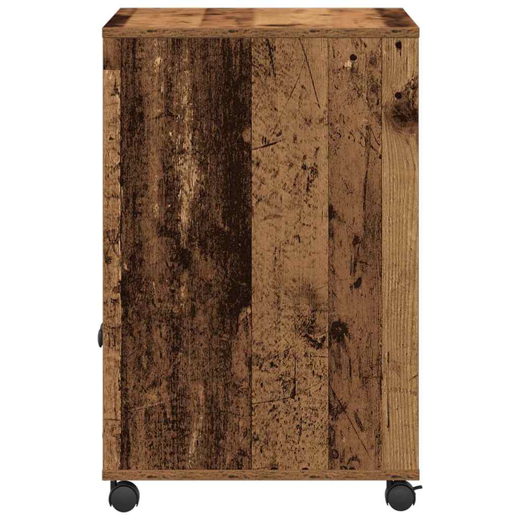 Printer Stand Old Wood 60 x 48 x 74 cm Engineered Wood