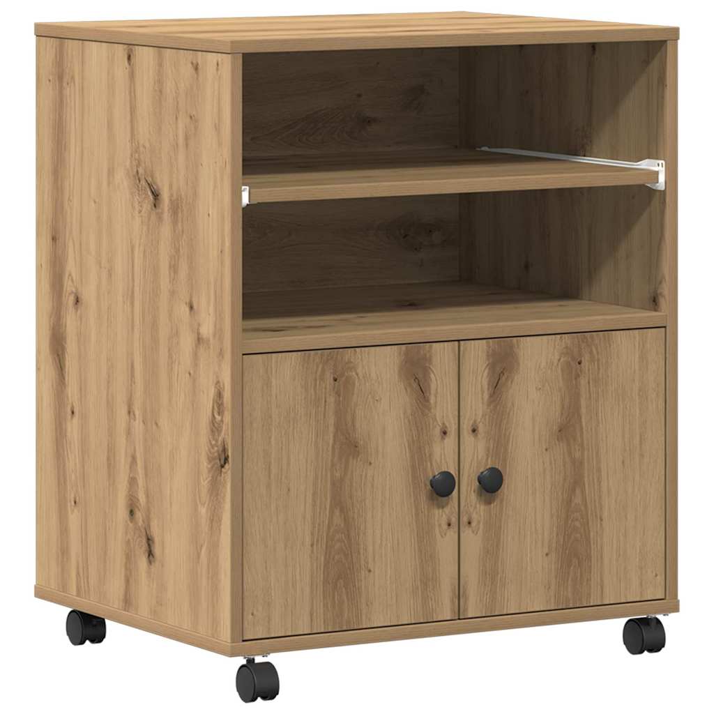 Printer Stand Artisan Oak 60 x 48 x 74 cm Engineered Wood